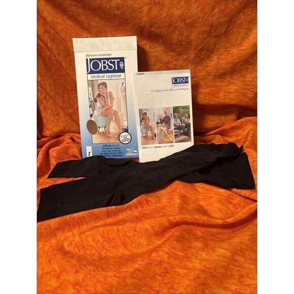 JOBST UltraSheer Open Toe Knee High 15-20mmHg (Classic Black)  Small - Picture 1 of 7